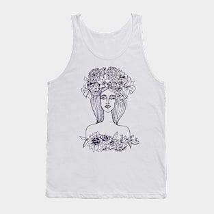 Fun Flowers Girl Tank Top